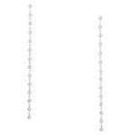 Forever Diamonds Diamond by the Yard Dangling Earrings in 14kt White Gold