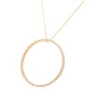 Diamond Circle Pendant in 14kt Gold