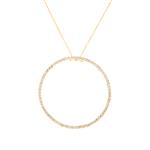 Forever Diamonds Diamond Circle Pendant in 14kt Gold