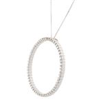 Circle of Life Diamond Pendant in 14kt White Gold