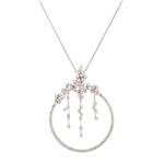 Circle of Life Diamond Pendant in 18kt White Gold