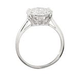 Diamond Cluster Engagement Ring in 14kt White Gold
