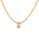 Diamond Cluster Necklace in 14kt Gold