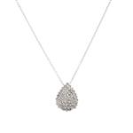 Diamond Cluster Pendant in 14kt White Gold