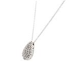 Diamond Cluster Pendant in 14kt White Gold