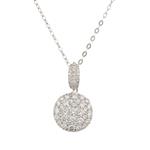 Forever Diamonds Diamond Cluster Round Pendant in 14kt White Gold