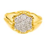 Diamond Cluster Ring in 14kt Gold