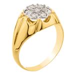 Diamond Cluster Ring in 14kt Gold