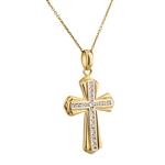 Diamond Cross in 14kt Gold