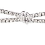 Diamond Cross-Over Bangle in 14kt White Gold