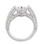 Bezel Engagement Ring Setting in 14kt White Gold