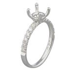 Diamond Engagement Ring in 14kt White Gold