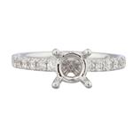 Diamond Engagement Ring in 14kt White Gold