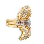 Diamond Engagement Ring w/ Diamond Insert in 14kt Gold 