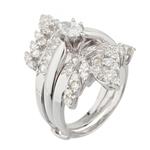 Diamond Engagement Ring with Insert in 14kt White Gold