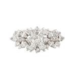 Forever Diamonds Diamond Flower Blossom Ring in 14kt White Gold