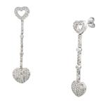 Diamond Heart Earrings in 14kt 