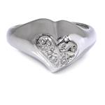 Forever Diamonds Diamond Heart Ring in 14kt White Gold