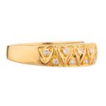 Diamond Hearts Ring in 14kt Gold