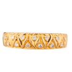 Diamond Hearts Ring in 14kt Gold