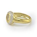Floating Diamond Ring in 18kt Yellow Gold 