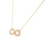 Diamond Infinity Pendant in 14kt Rose Gold