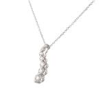 Diamond Journey Pendant in 14kt White Gold