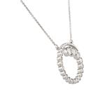 Diamond Journey Pendant in 14kt White Gold