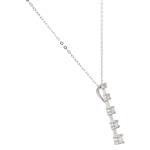 Diamond Journey Pendant in 14kt White Gold