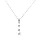 Forever Diamonds Diamond Journey Pendant in 14kt White Gold