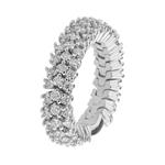 Diamond Mesh Band in 18kt White Gold