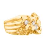 Diamond Nugget Ring in 14kt Gold