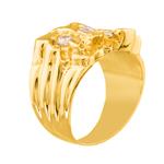 Diamond Nugget Ring in 14kt Gold