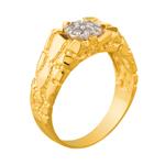 Diamond "Nugget" Ring in 14kt Gold