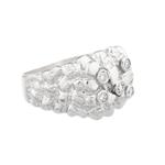 Diamond Nugget Ring in 14kt White Gold