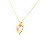 Forever Diamonds Diamond Open Twist Heart Pendant in 14kt Gold