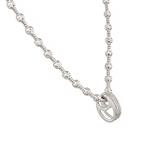 Diamond Pendant with Diamond Cut Chain in 14kt White Gold