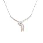 Forever Diamonds Diamond Ribbon Pendant in 14kt White Gold