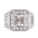 Diamond Ring Setting in 18kt White Gold