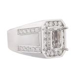 Diamond Ring Setting in 18kt White Gold