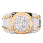 Diamond Rolex Ring in 18kt Two- Tone Gold