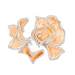 Diamond Rose Petals Ring in 14kt Rose Gold