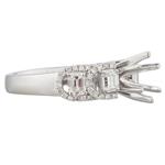 Diamond Royality Engagement Ring Setting in 18kt White Gold