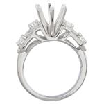 Diamond Royality Engagement Ring Setting in 18kt White Gold