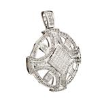 Forever Diamonds Diamond "Shield" Pendant in 14kt White Gold