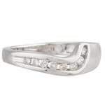 Forever Diamonds Diamond Sideways J Ring in 14kt White Gold