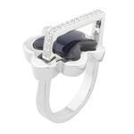 Diamond "Splat" Ring in 14kt White Gold