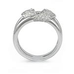 Diamond Split Band Ring in 18kt White Gold