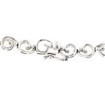 Diamond Swirl Necklace in 18kt White Gold