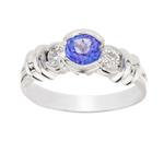 Forever Diamonds Diamond Tanzanite Ring in 14kt White Gold